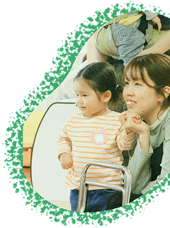 園開放で遊ぶ子どもたち