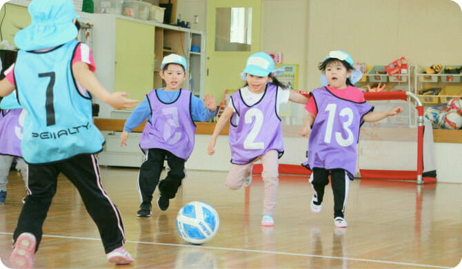 サッカーの様子